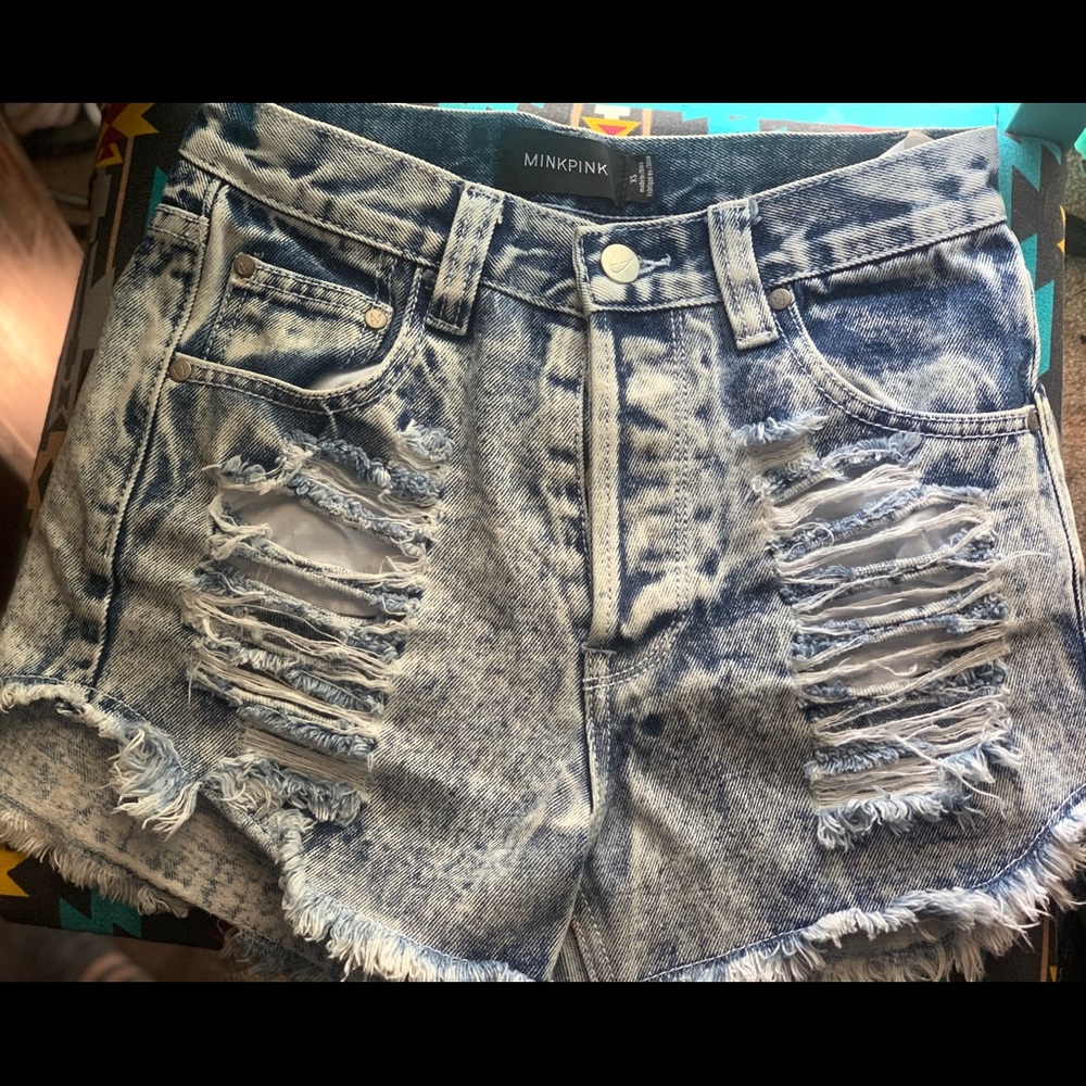 Mink Pink Denim Shorts XS